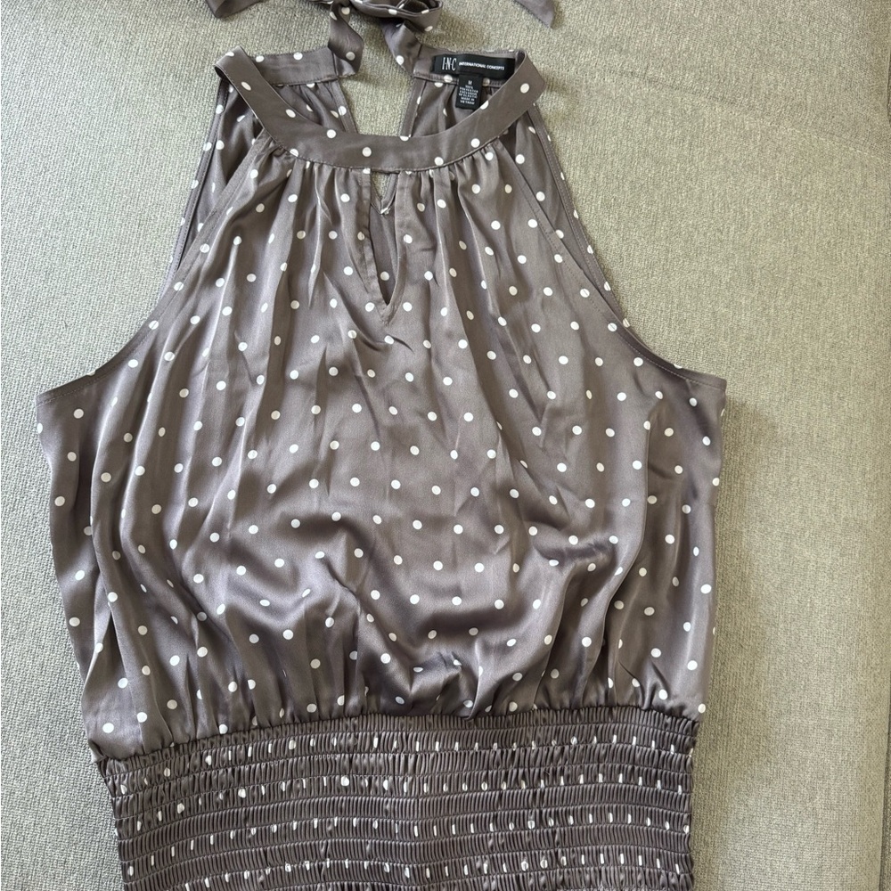 INC International Concepts Polka Dot Top